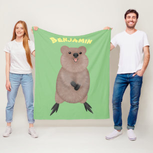 Couverture Polaire Joli sourire mignon dessin animé quokka