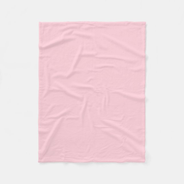 Couverture Polaire Jolie Bébé rose couleur pastel (Devant)