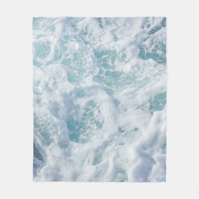 Couverture Polaire Jolie mousse de vague (Devant)