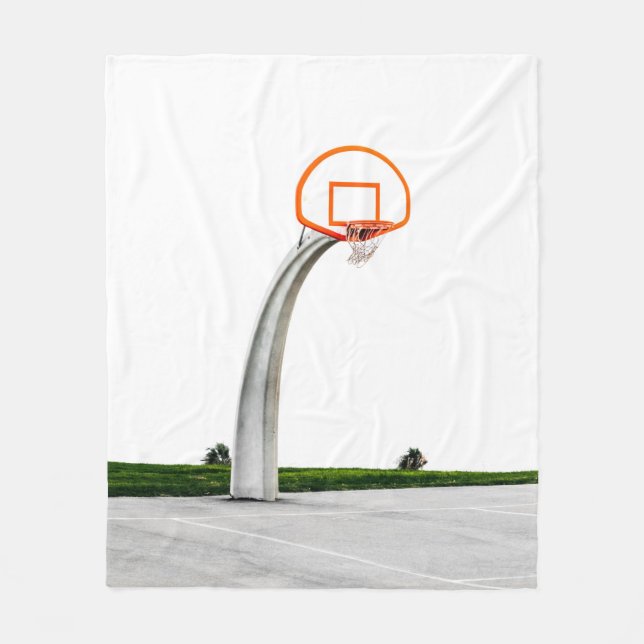 Couverture Polaire Jolie oeuvre de basket-ball (Devant)