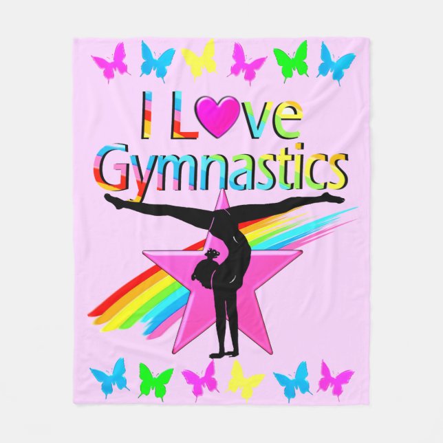 COUVERTURE POLAIRE JOLIE PLONGÉE J'AIME LE DESIGN GYMNASTIQUE (Devant)