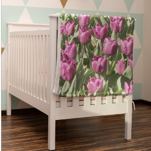 Couverture Polaire Jolie Tulipes pourpres Florale