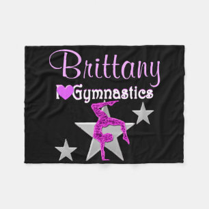 COUVERTURE POLAIRE JOLIMENT PURPLE GYMNASTICS PERSONNALISÉ BLANKET