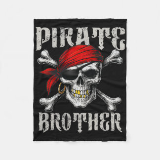 Couverture Polaire Jolly roger Frère Pirate Drapeau Et Crossbon Crâne