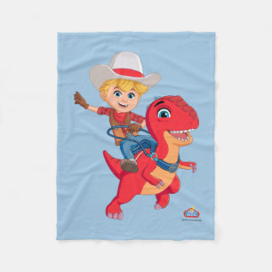 Couverture Polaire Jon et Blitz Dino Ranch