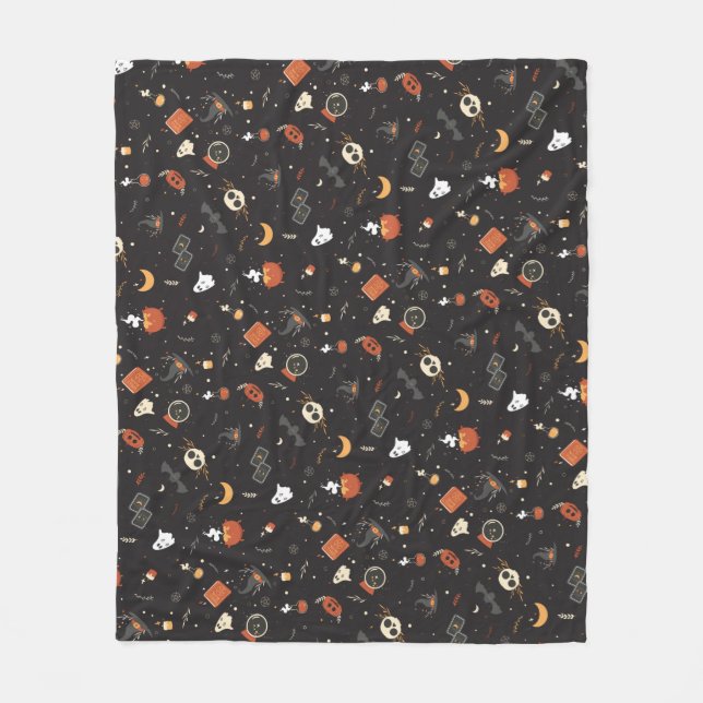 Couverture Polaire Jote Éffrayant Whimsical Halloween Motif Arrière - (Devant)