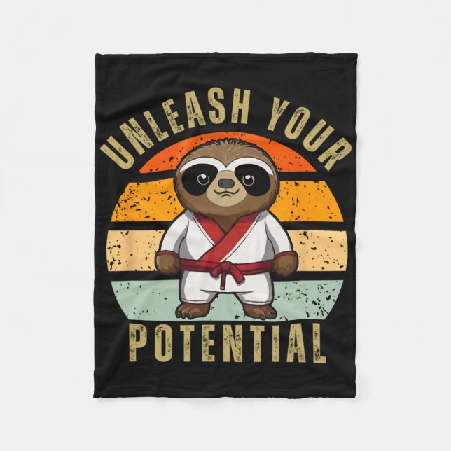 Couverture Polaire Jote Sloth Japonaise Self Defense Karate (Devant)