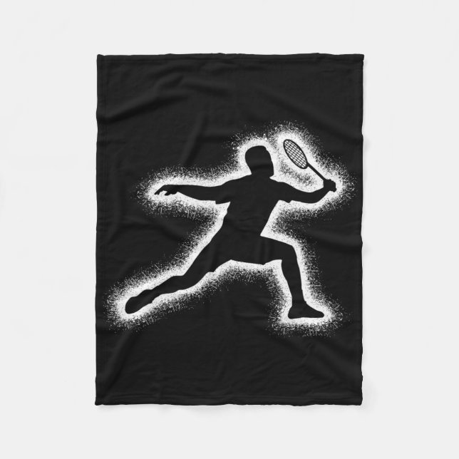 Couverture Polaire Joueur Badminton Navette Garçons Enfants Badminton (Devant)