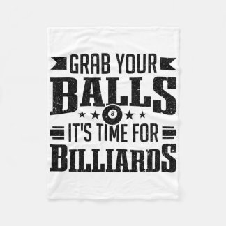 Couverture Polaire Joueur billard attraper votre Il est temps pour Bi