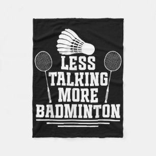 Couverture Polaire Joueur de badminton Volant de badminton moins parl
