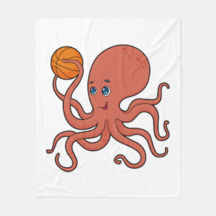 Couverture Polaire Joueur de basket-ball Octopus