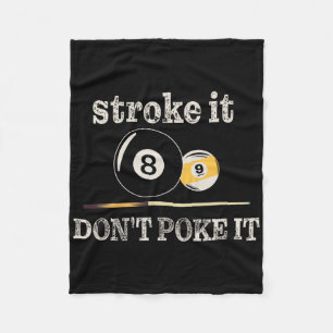 Couverture Polaire Joueur de billard de billard Snooker Drôle Stroke
