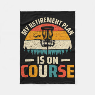 Couverture Polaire Joueur de Disc Golf à la retraite - Mon plan de re