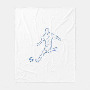 Couverture Polaire joueur de football
