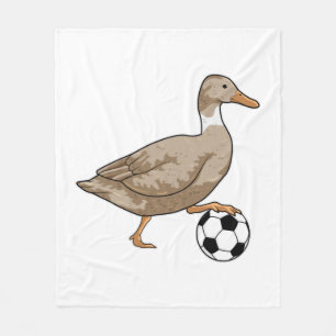 Couverture Polaire Joueur de football canard