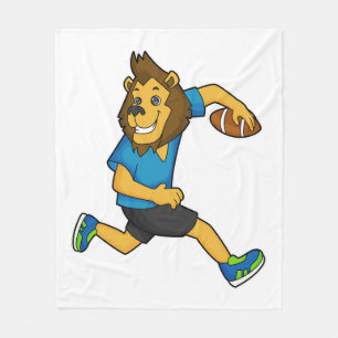 Couverture Polaire Joueur de football de Lion Rugby