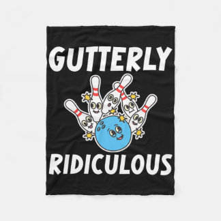 Couverture Polaire Joueur de quilles drôle ridicule 