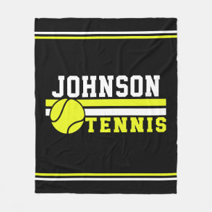 Couverture Polaire Joueur de tennis NOM Ball Jeu court personnalisé