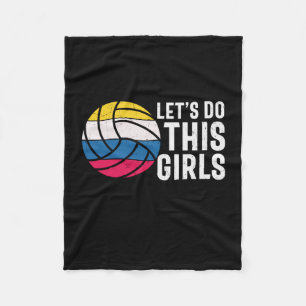 Couverture Polaire Joueur de volley-ball Laisser Faire Ces Filles