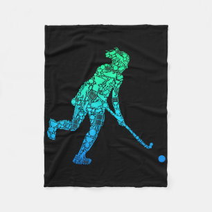 Couverture Polaire Joueuse de hockey sur gazon Femmes Filles Enfants