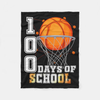 Couverture Polaire Jour 100 Jours d'école Basketball 100e