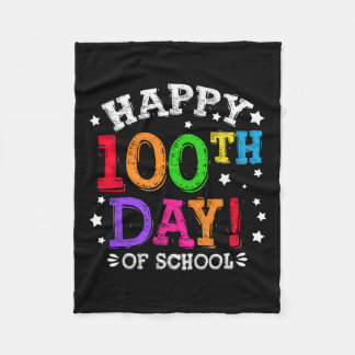 Couverture Polaire Jour De L'École Enseignants Enfants Joyeux 100 Jou