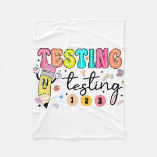 Couverture Polaire Jour de test Yall Test Day Enseignant