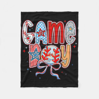 Couverture Polaire Jour du jeu Vendre Coquette Mama À damiers Fête de