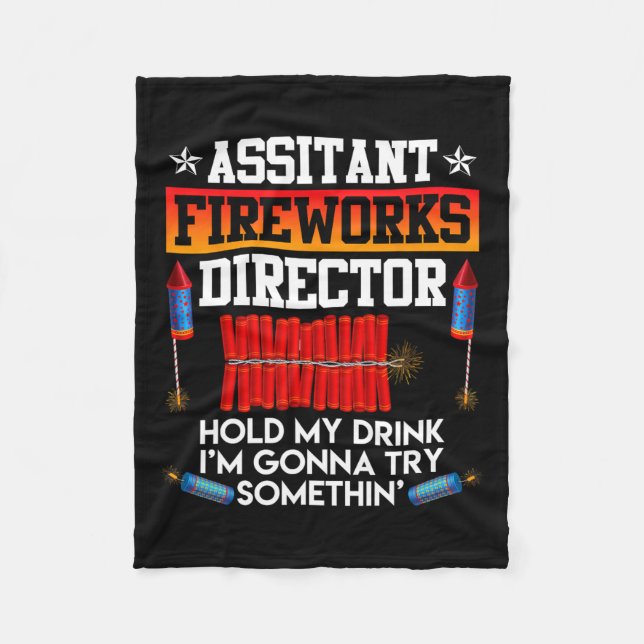 Couverture Polaire Jour Istant Fireworks Directeur Usa Party Fan (Devant)