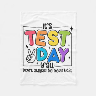 Couverture Polaire Jour Y'all Rock Le Test 1 2 3 Motivationnel