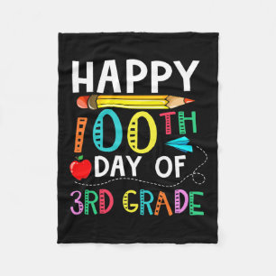 Couverture Polaire Jours De 3E Année - Joyeux 100E Jour Du Cadeau De 