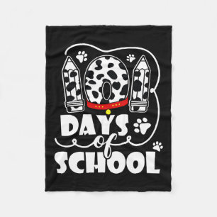 Couverture Polaire Jours D'École Chien Dalmatien 100 Jours Garçons Pl