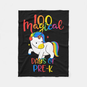 Couverture Polaire Jours Magiques De Pré-k 100ème Jour D'Enseignants
