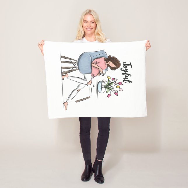 Couverture Polaire Joyeux (En situation)