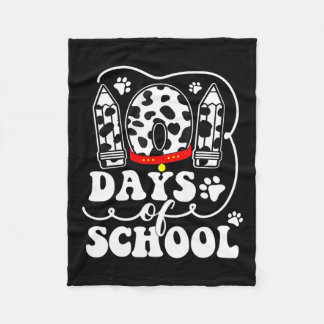 Couverture Polaire Joyeux 101 Jours École mignonne Amoureux des chien