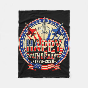 Couverture Polaire Joyeux américain 1776 2026 États-Unis patriotique 