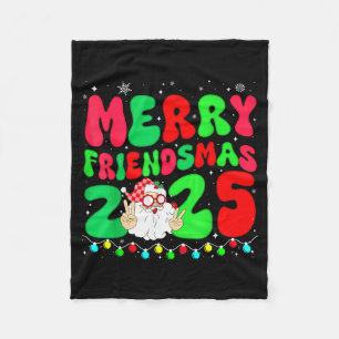Couverture Polaire Joyeux Friendsmas 2025 Noël Amis Correspondance P