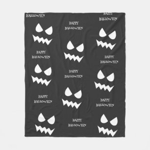 Couverture Polaire Joyeux Halloween Citrouille effrayant Fantôme Visa