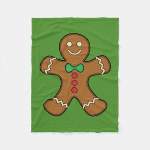 Couverture Polaire Joyeux homme en pain d'épices