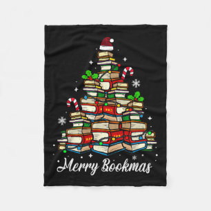 Couverture Polaire Joyeux livres de Noël Arbre de Noël Lover Sant
