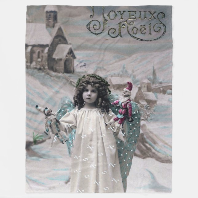 Couverture Polaire Joyeux Noel (Devant)