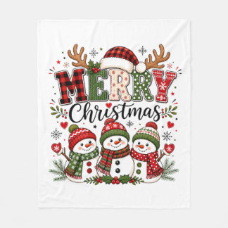 Couverture Polaire Joyeux Noël