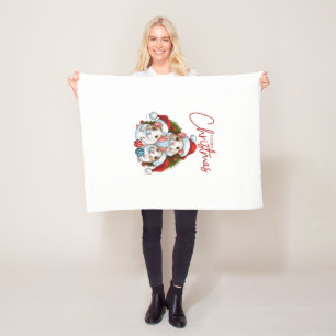 Couverture Polaire Joyeux Noël