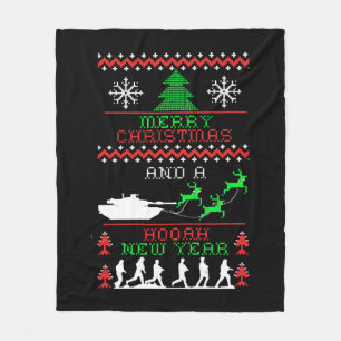 Couverture Polaire Joyeux Noël Armée Nouvel An