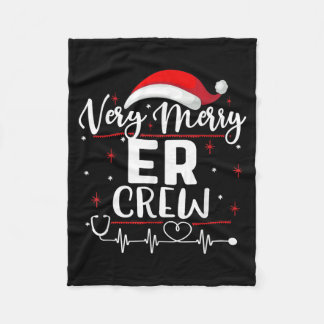 Couverture Polaire Joyeux Noël Équipe Urgence Infirmière Équipe De Se