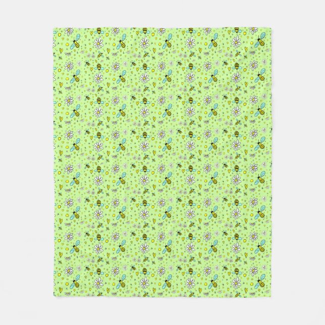 Couverture Polaire joyeux printemps (Devant)