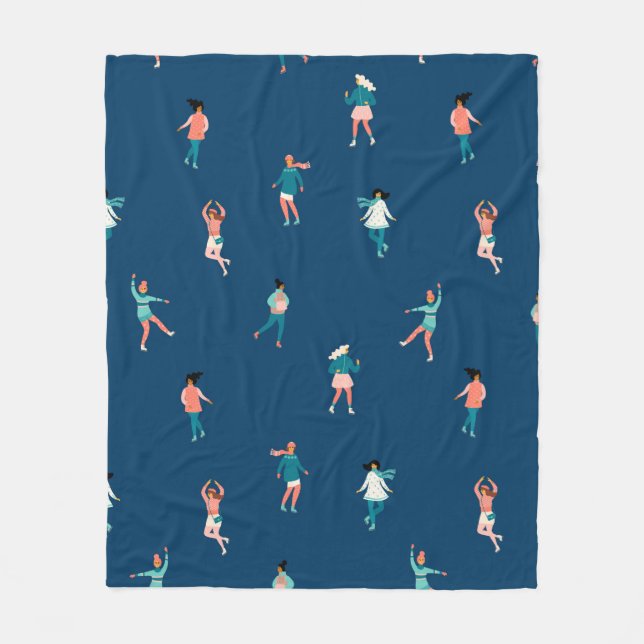 Couverture Polaire Joyeux Xmass hiver Thème Marine Cute Ice (Devant)