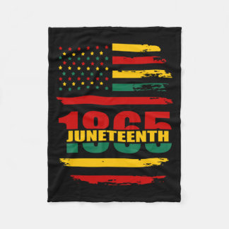 Couverture Polaire juneteenth us flag ish since 1865 black histo