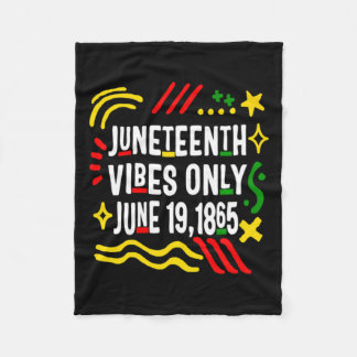 Couverture Polaire juneteenth vibe only june 19 1865 african american