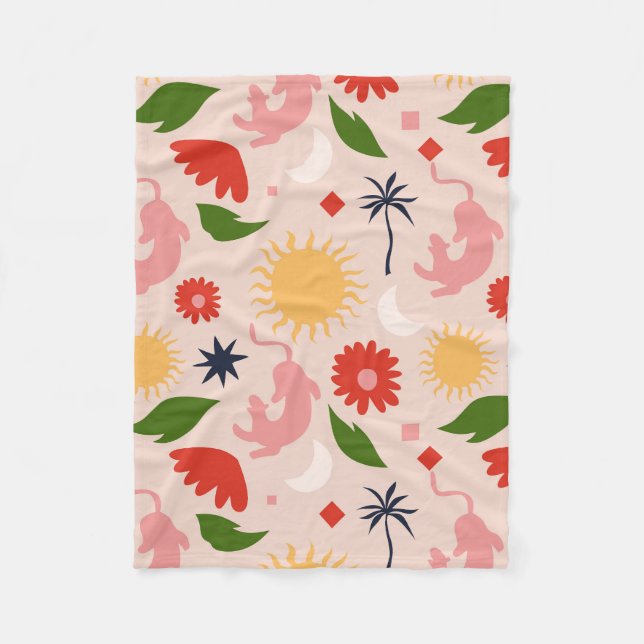 Couverture Polaire Jungle céleste (Devant)